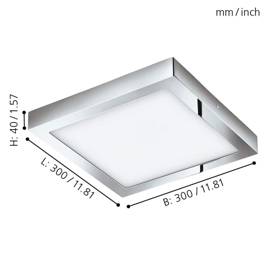 Eglo - Plafón LED RGBW regulable FUEVA-C LED/21W/230V Bluetooth