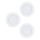 Eglo 98631 - Juego de 3 downlights empotrables LED FUEVA, 5W, 230V, Ø 12 cm