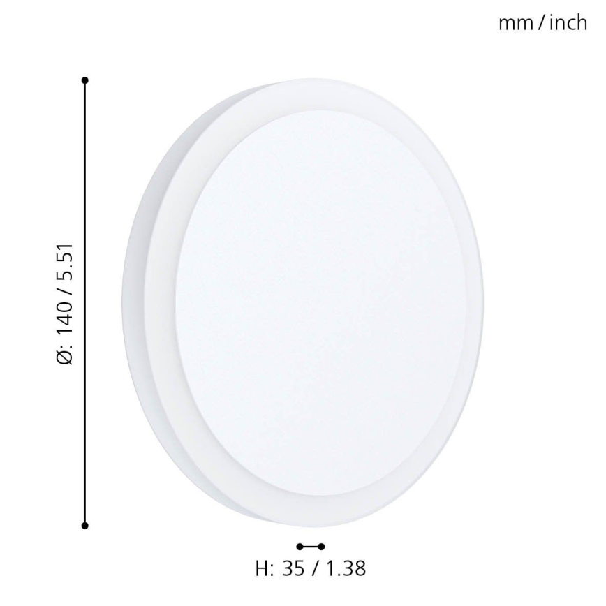 Eglo - Plafón LED LED/5,4W/230V