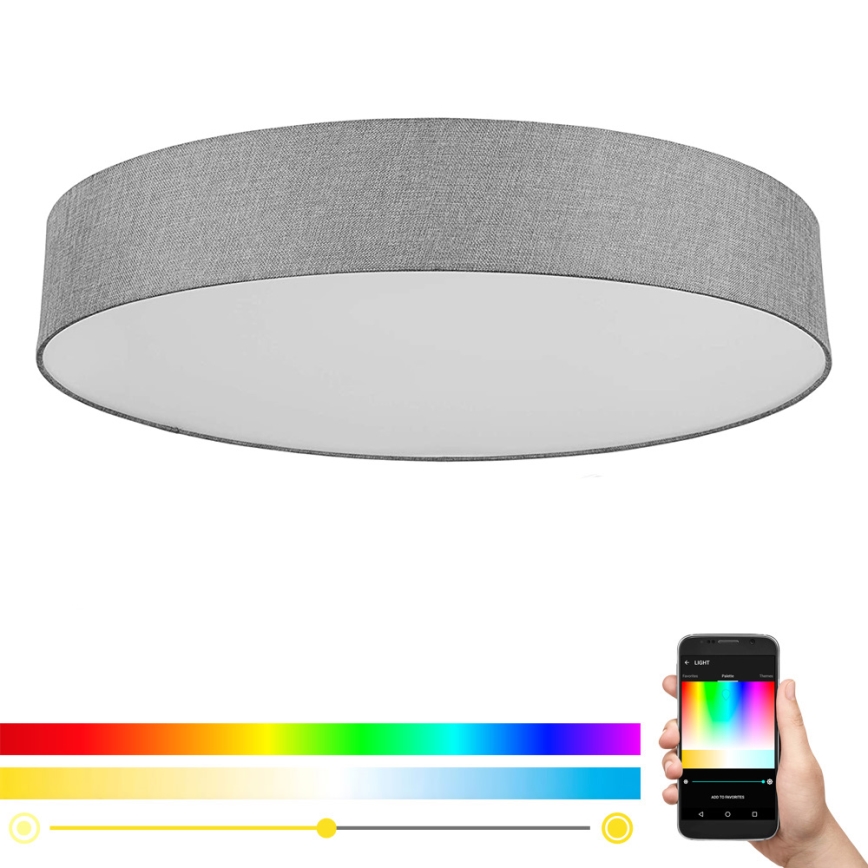 Eglo - Plafón LED RGBW regulable ROMAO-C LED/45W/230V + control remoto