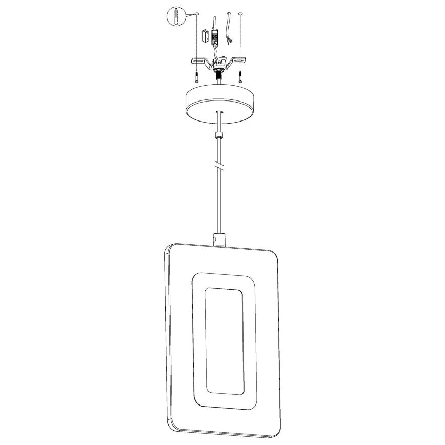 Eglo - Lámpara LED colgante LED/5,4W/230V