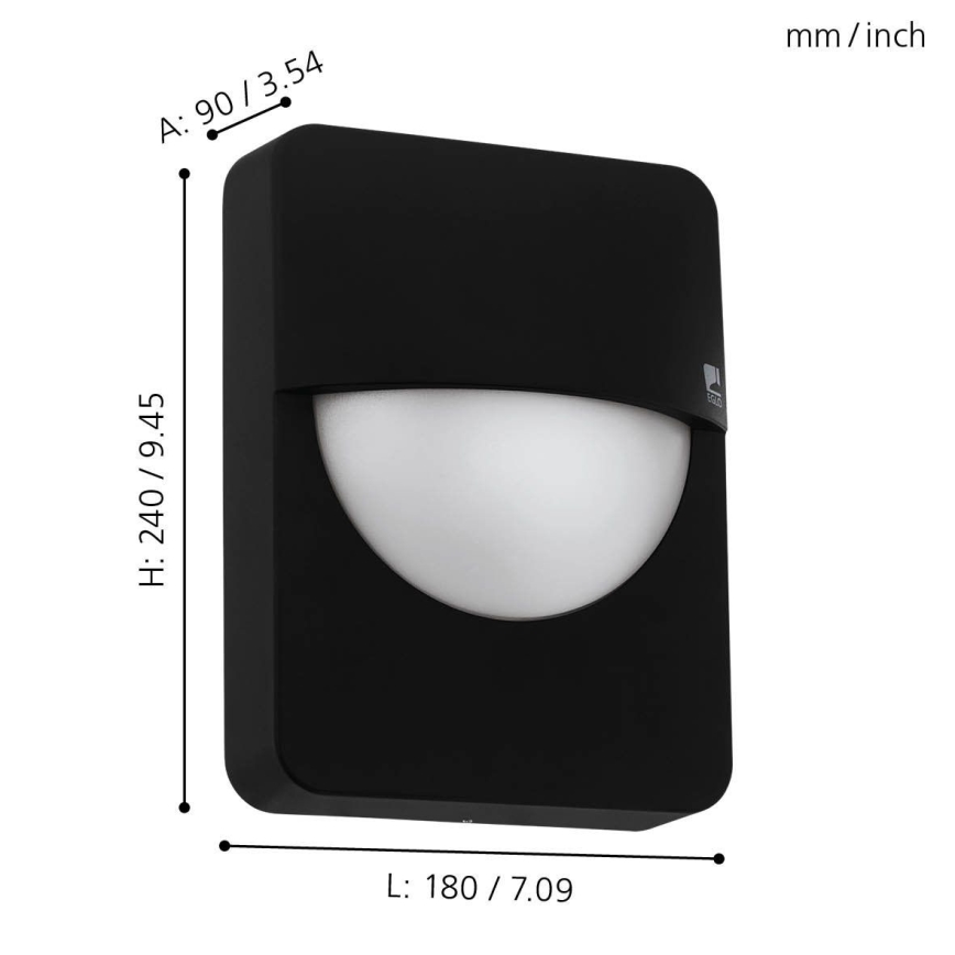 Eglo - Aplique de exterior 1xE27/28W/230V IP44