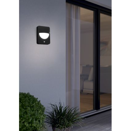 Eglo - Aplique exterior con sensor 1xE27/28W/230V IP44