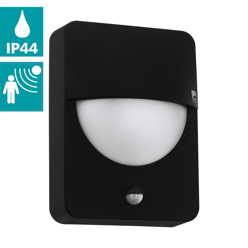 Eglo - Aplique exterior con sensor 1xE27/28W/230V IP44