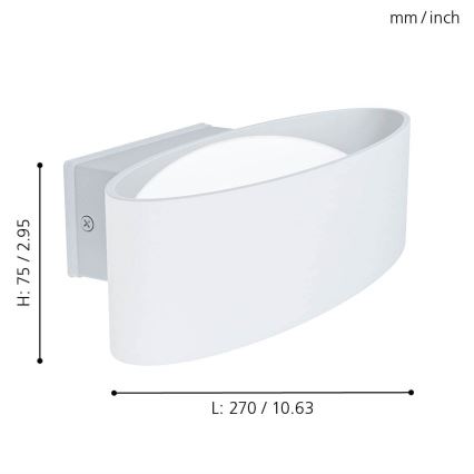 Eglo - Aplique LED para exterior LED/10W/230V IP44