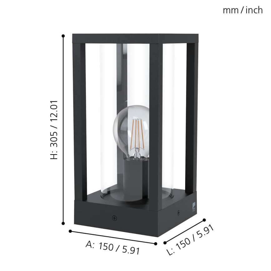 Eglo - Lámpara de exterior 1xE27/40W/230V IP54