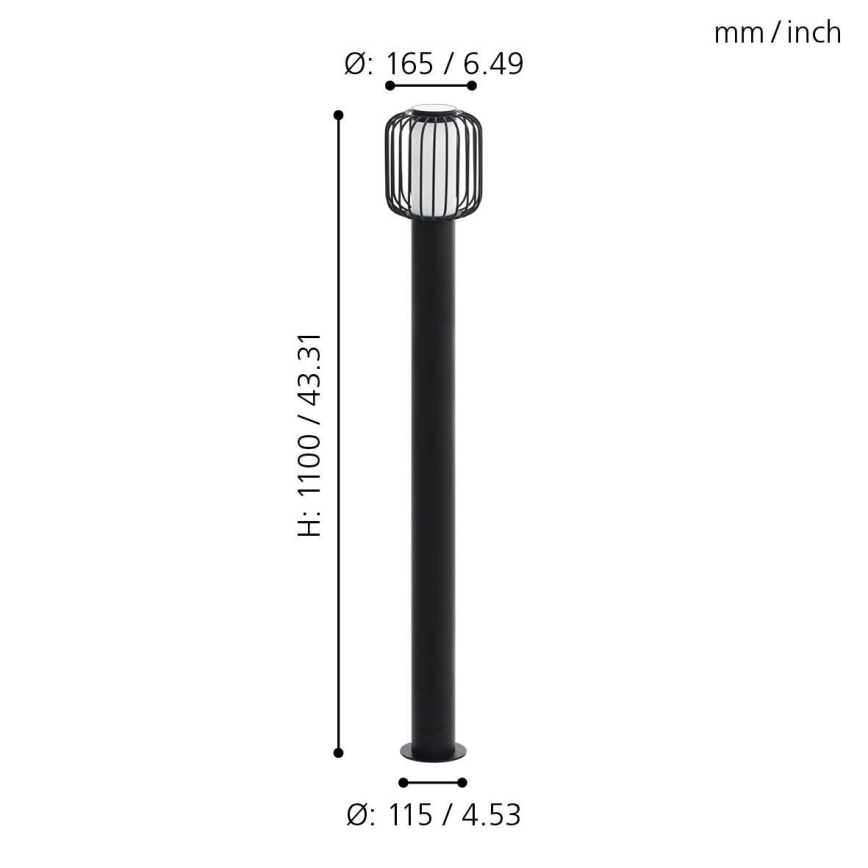 Eglo - Lámpara de exterior 1xE27/28W/230V IP44