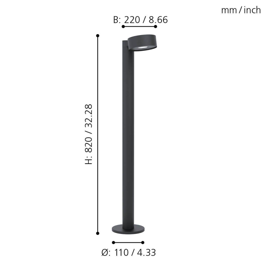 Eglo - LED Lámpara exterior LED/6W/230V IP44