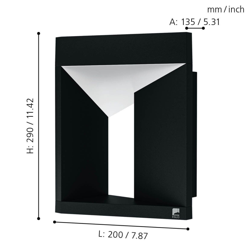 Eglo - Aplique LED para exterior LED/10W/230V IP54