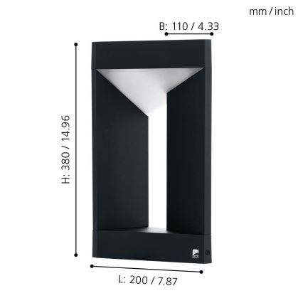 Eglo - Aplique LED para exterior LED/10W/230V IP54