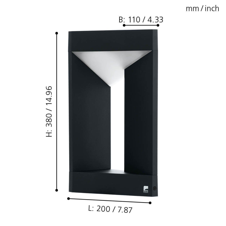 Eglo - Aplique LED para exterior LED/10W/230V IP54