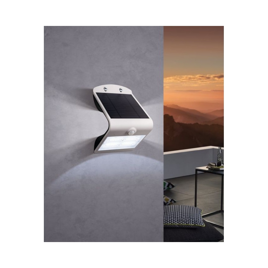 Eglo - Lámpara solar con sensor LED/3,2W/3,7V 2000 mAh IP54