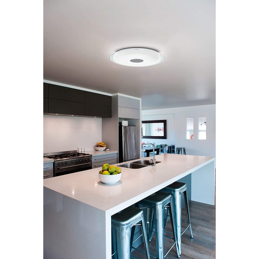 Eglo - Plafón LED RGB regulable LANCIANO-C LED/53W/230V + CR