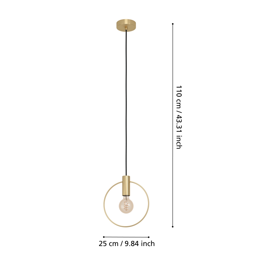 Eglo - Lámpara colgante 1xE27/40W/230V