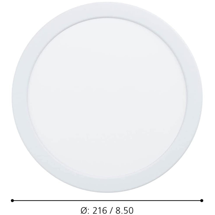 Eglo - Luminaria empotrada regulable para baño LED/16,5W/230V IP44 ZigBee diámetro 21,6 cm