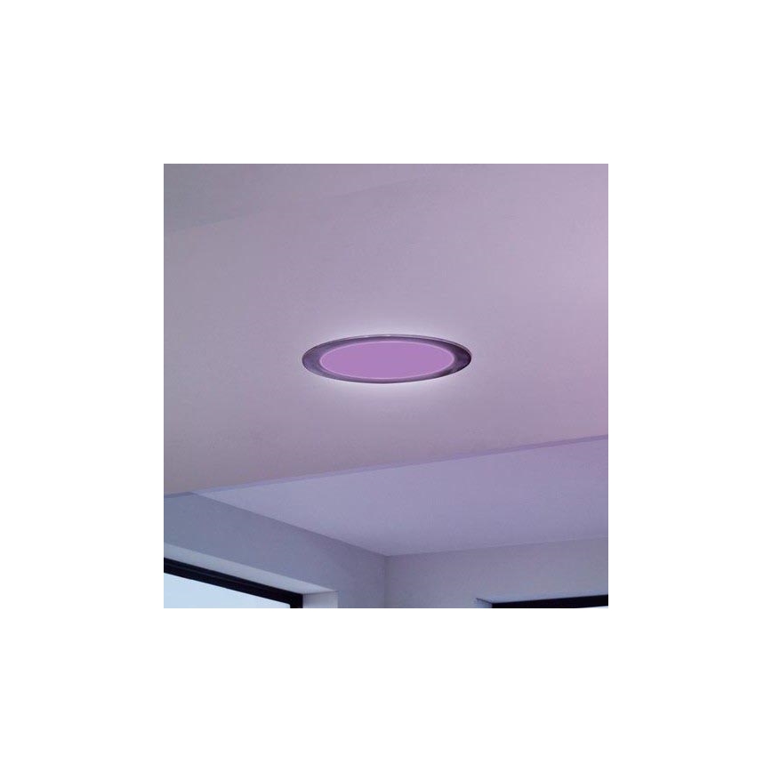 Eglo - Luminaria empotrable LED regulable para baño, 16,5 W, 230 V, IP44, ZigBee, diámetro 21,6 cm