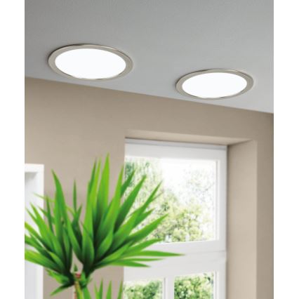 Eglo - Luminaria empotrable LED regulable para baño, 16,5 W, 230 V, IP44, ZigBee, diámetro 21,6 cm