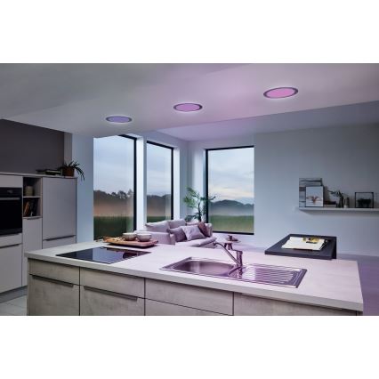 Eglo - Luminaria empotrable LED regulable para baño, 16,5 W, 230 V, IP44, ZigBee, diámetro 21,6 cm