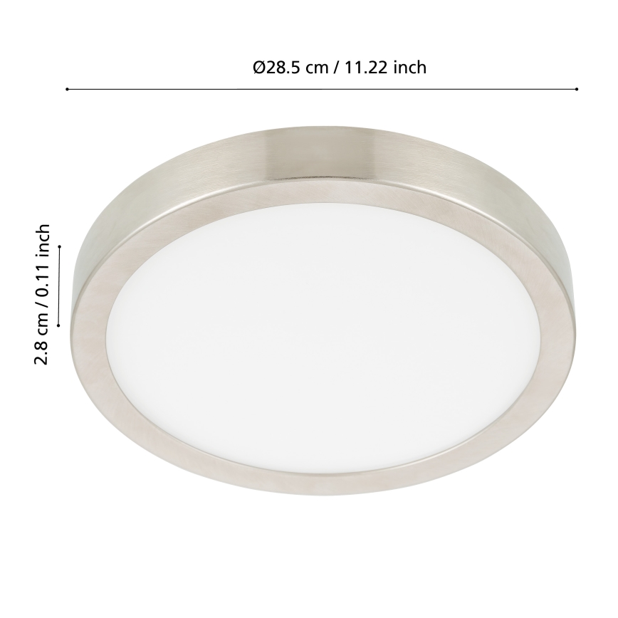 Eglo - Lámpara de techo LED regulable para baño, 19,5W/230V, 2700-6500K, IP44, ZigBee, Ø 28,5 cm