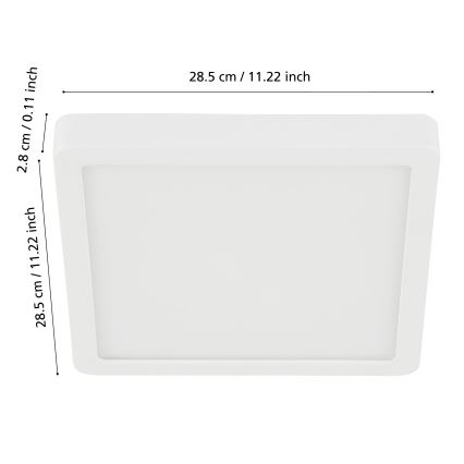 Eglo - Plafón de baño LED regulable LED/19,5W/230V 2700-6500K IP44 ZigBee