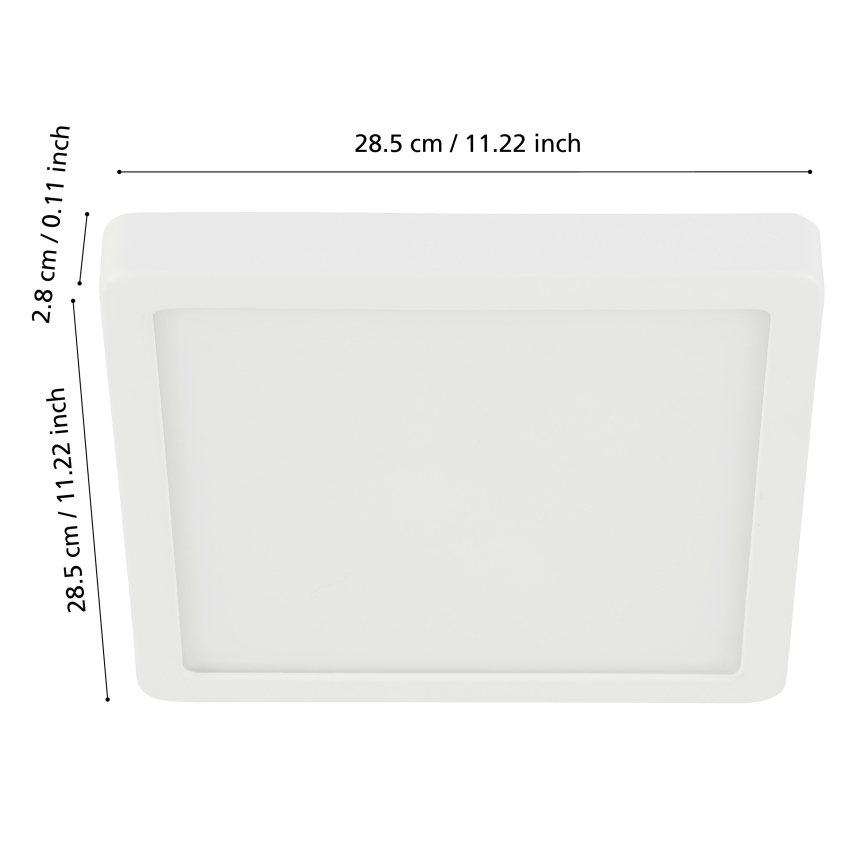 Eglo - Plafón de baño LED regulable LED/19,5W/230V 2700-6500K IP44 ZigBee