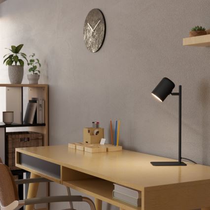 Eglo - Lámpara de mesa LED 1xGU10/4,5W/230V negro