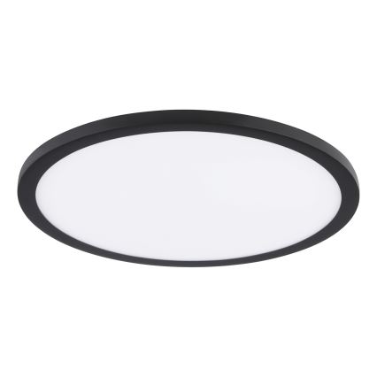 Eglo - Luminaria empotrada de techo LED 22W/230V 3000K, negra, diámetro 22,5 cm