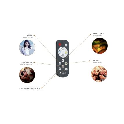 Eglo - Lámpara de techo LED regulable LED/18W/230V + mando a distancia