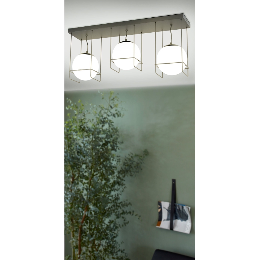 Eglo 99021 - Lámpara de techo VERSUOLA 3xE27/40W/230V