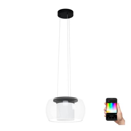 Eglo - Lámpara colgante LED RGB regulable con cable BRIAGLIA-C LED/24,8W/230V