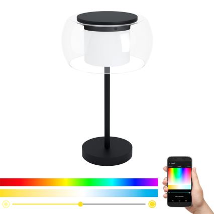 Eglo - LED RGB Lámpara de mesa regulable BRIAGLIA-C LED/15W/230V