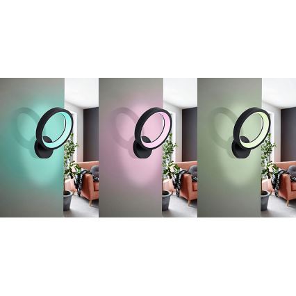 Eglo 99028 - Aplique de pared LED RGB regulable MARGHERA-C LED/16W/230V