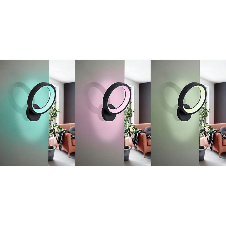 Eglo - Aplique LED RGB regulable MARGHERA-C LED/16W/230V