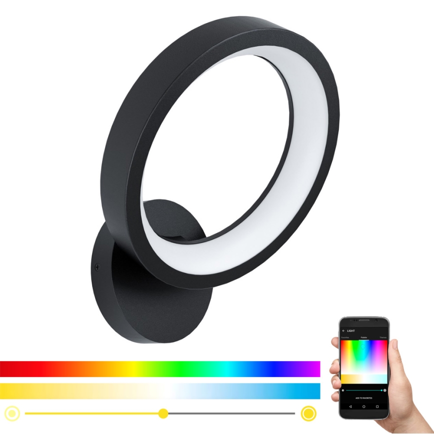 Eglo - Aplique LED RGB regulable MARGHERA-C LED/16W/230V