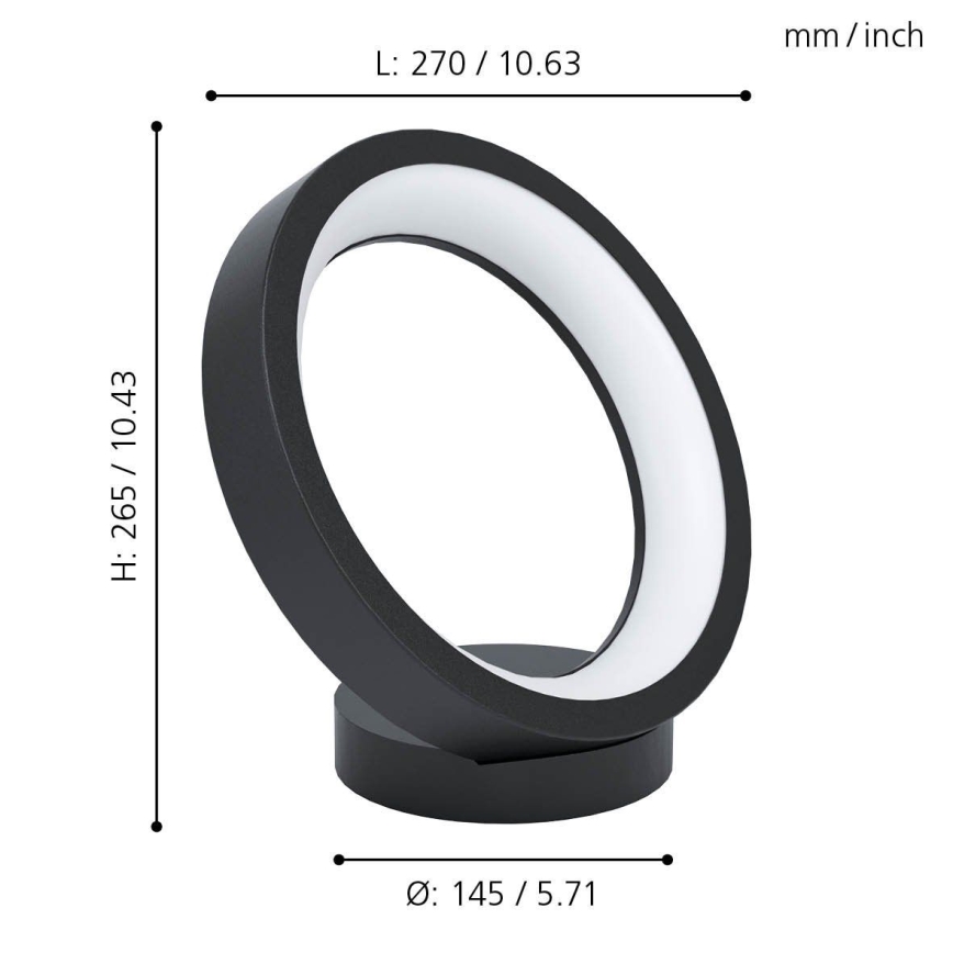 Eglo - Lámpara de mesa LED RGB regulable MARGHERA-C LED/16W/230V
