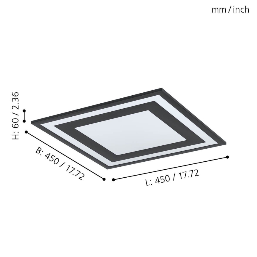 Eglo - Plafón LED LED/24W/230V