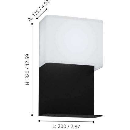 Eglo 99069 - Aplique de pared LED GALDAKAO LED/5,4W/230V