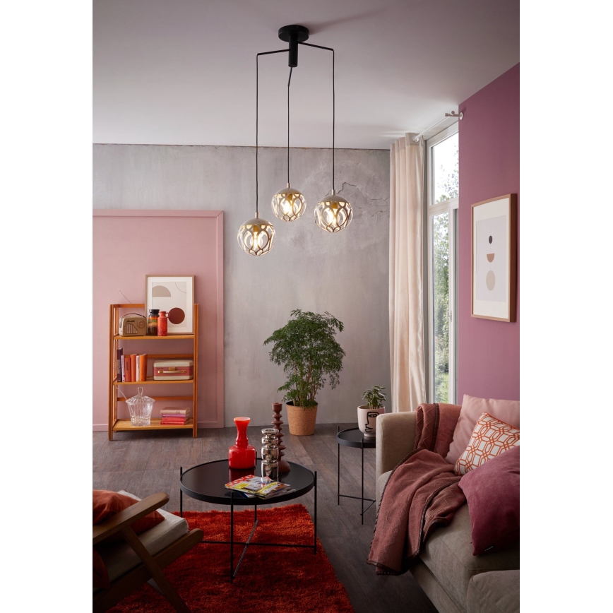 Eglo - Lámpara colgante 3xE27/60W/230V