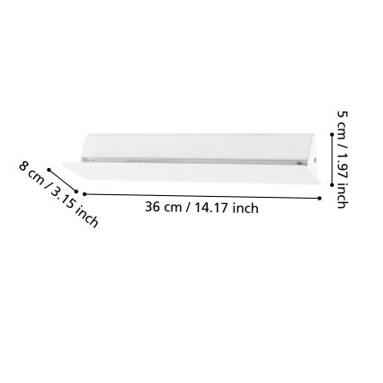 Eglo - Aplique LED LED/12W/230V