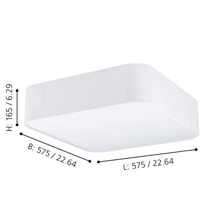 Eglo - Plafón 5xE27/25W/230V