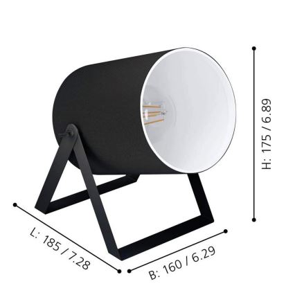 Eglo - Lámpara de mesa 1xE27/25W/230V