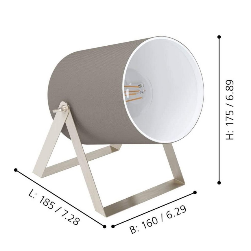 Eglo - Lámpara de mesa 1xE27/25W/230V