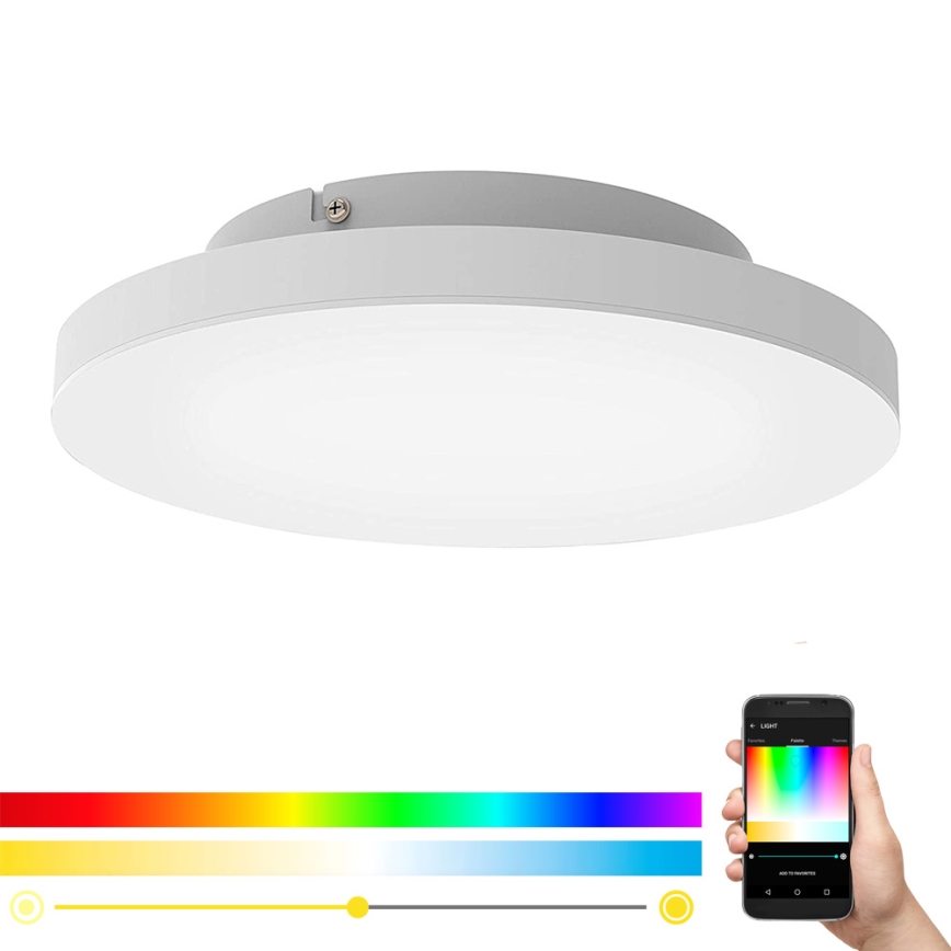 Eglo - Lámpara de techo LED RGB regulable TURCONA-C LED/15W/230V + mando a distancia