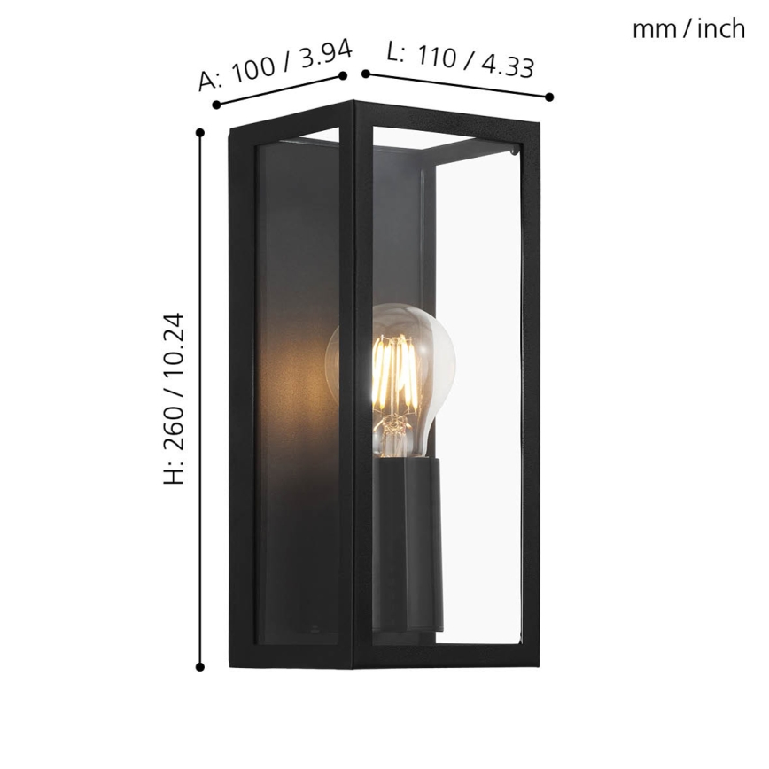 Eglo - Aplique de baño 1xE27/60W/230V