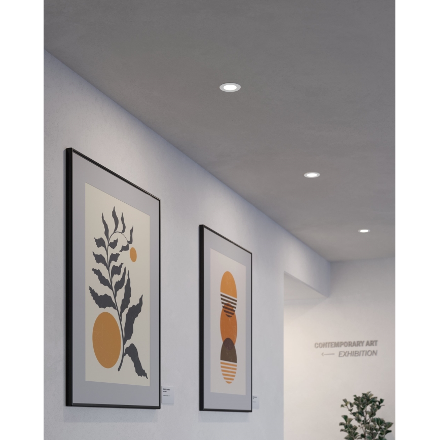 Eglo - Set de 3 focos empotrables LED FUEVA 5 5 LED/2,7W/230V Ø 8,6 cm