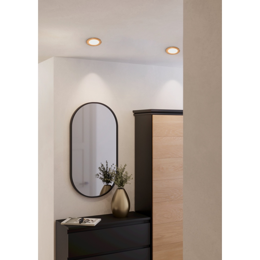Eglo - Luminaria empotrable LED, 5,5 W, 230 V, Ø 11,7 cm