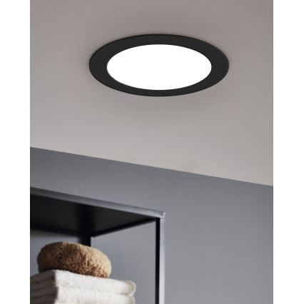 Eglo - Luminaria empotrada de techo LED, 16,5 W, 230 V, diámetro 21,6 cm