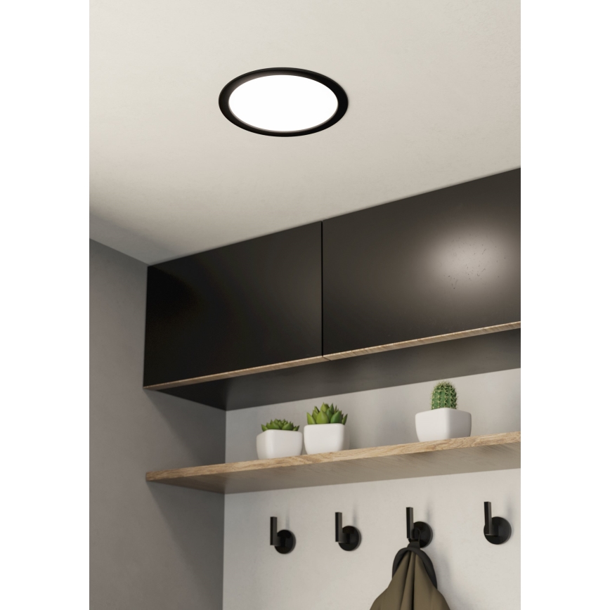 Eglo - Luminaria empotrada de techo LED, 16,5 W, 230 V, diámetro 21,6 cm