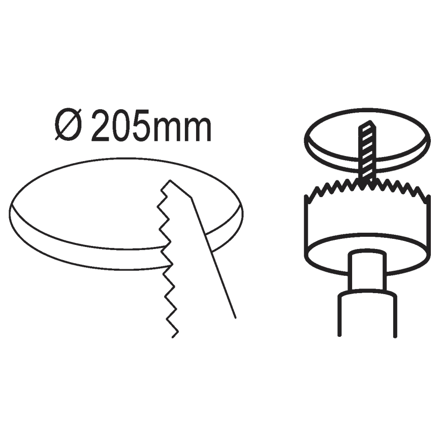 Eglo - Luminaria empotrada de techo LED, 16,5 W, 230 V, diámetro 21,6 cm