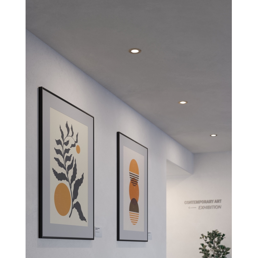 Eglo - Luminaria empotrada LED, 5 LEDs/5,5 W/230 V, diámetro 11,7 cm